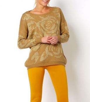 -20% SALE Sweter oversize róże