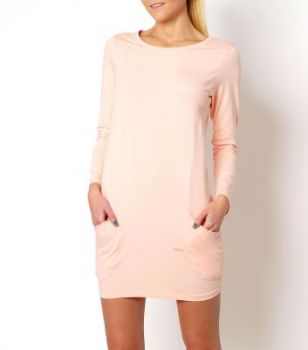 Pastelowa tunika z kieszeniami