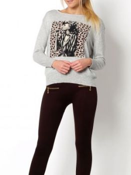 -35% SALE Sweter nadruk