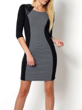 Sukienka skórzane ramiona