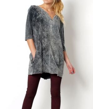 Tunika oversize dekatyzowana