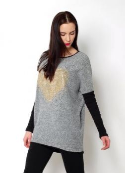Tunika oversize serce